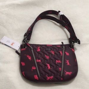 NWT Lug Swivel Convertible Crossbody in Cats Orchid